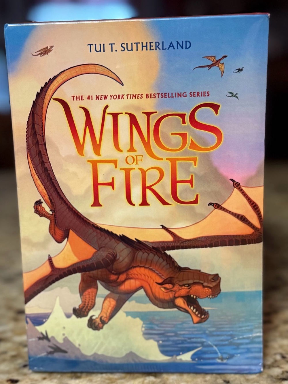 Wings of Fire Box Set by Tui T. Sutherland - Orange Dragon Cover
